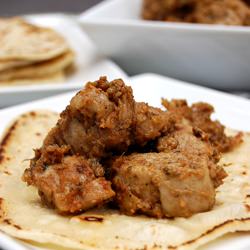 Pork Tikka and Chapati