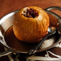 Baked Apple with Dates and Pecans