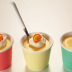 Bergamot Orange Custard Cups