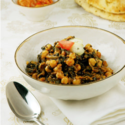 Chickpeas with Spinach