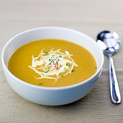 Curried Carrot and Split Pea Soup