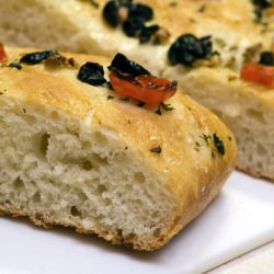 Focaccia with Tomatoes & Oregano