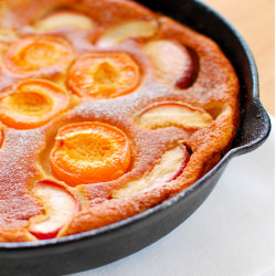 Apricot and Peach Clafoutis