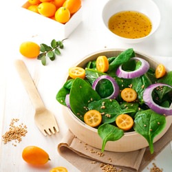 Baby Spinach and Kumquat Salad