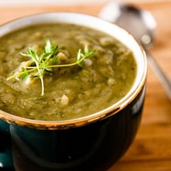 Potato & Green Leafy Vegetable Soup