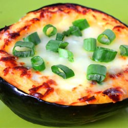 Roasted Corn Pudding & Acorn Squash