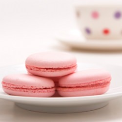 Rosewater & Vanilla Macarons