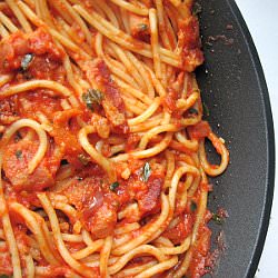 Spaghetti al Amatriciana for One