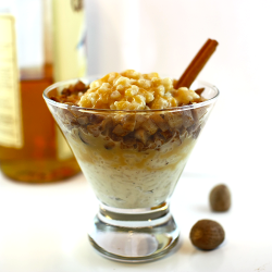 Mushroom Cardamom Rice Pudding