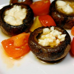 Feta Stuffed Mushrooms