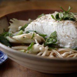 Steamed Halibut & Miso Udon Noodle