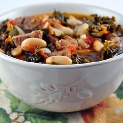 Pork, White Bean & Kale Stew