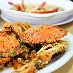 Mud Crabs w/Duck Egg Yolk Sauce