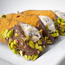 Pistachio Encrusted Cannoli