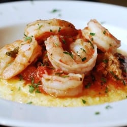 Polenta with Shrimp and Sausage