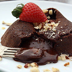 Chocolate Nutella Molten Lava Cake