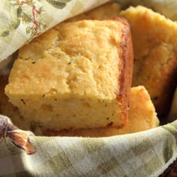 Savory Cornbread with Cheddar