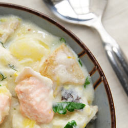 Potato and Salmon Chowder