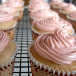 Pink Pomegranate Cupcakes