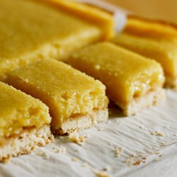 Meyer Lemon Mochi Bars