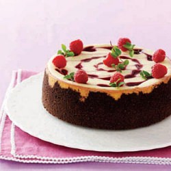 Raspberry & White Chocolate Cheesecake