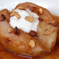 Roasted Pears with Caramel Sauce