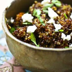 Red Quinoa with Sundried Tomatoes
