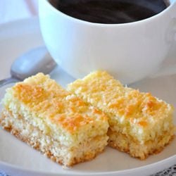 Lemon and Lime Coconut Slice