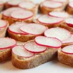 Radish Toasts