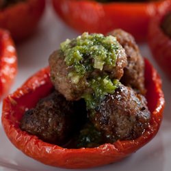 Pesto Meatballs