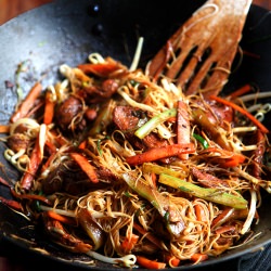 Healthy Singapore Noodles