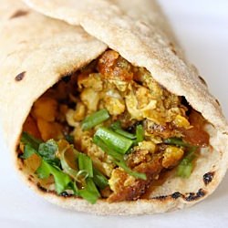 Curried Egg Wrap
