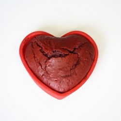 Red Velvet Heart Cakes