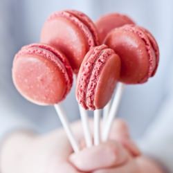 Raspberry Macarons Bouquet