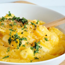 Rutabaga Cheddar Mash