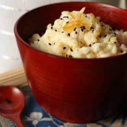 Rice Pudding w/Yuzu, Vanilla & Sake