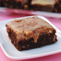 Chocolate and Caramel Squares