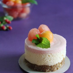 Double Melon Mousse Cakes