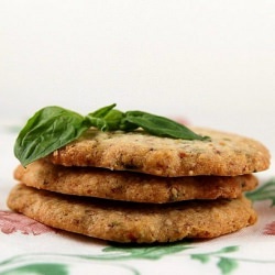 Almond-Basil Shortbread Cookies