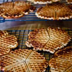 Wine and Cardamom Sugar Waffles