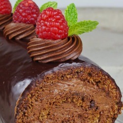 Cocoa Rum Roulade