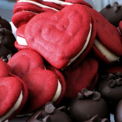 Red Velvet Whoopie Pies