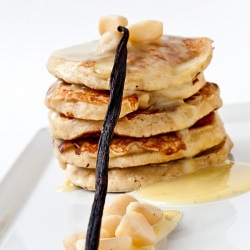 Banana Macadamia Nut Pancakes