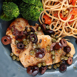 Pork Medallions with Olives