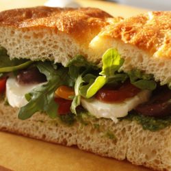 Caprese Focaccia Sandwich