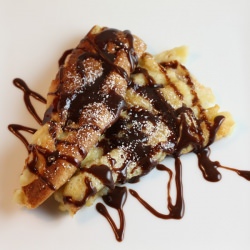 Oven Crespella with Nutella Sauce
