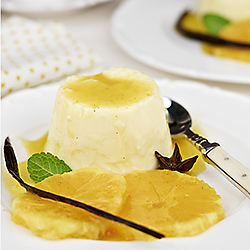 Citrus Flavored Vanilla Pudding