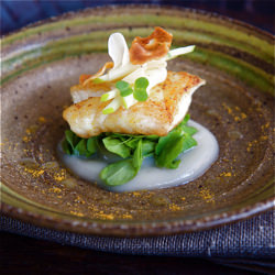 Cod with Jerusalem Artichokes