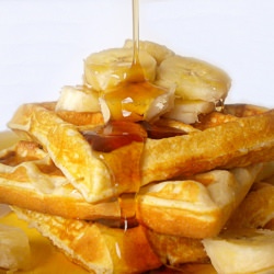 Banana Bread Waffles