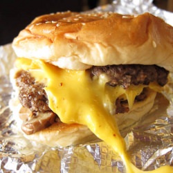 Gooey Cheeseburger from Five Guys